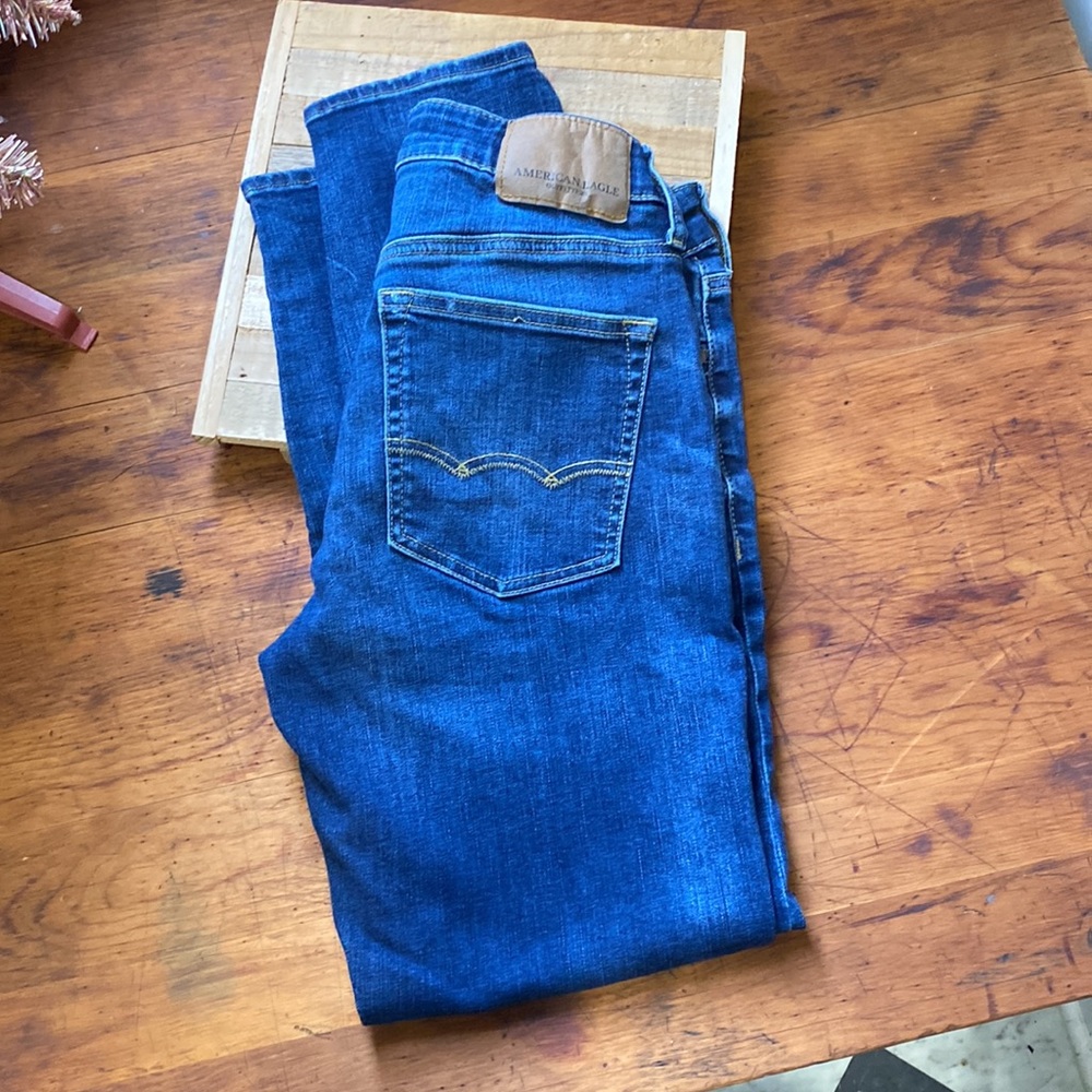 AMERICAN EAGLE MENS’ EXTREME FLEX BLUE JEANS ~ 29x30 ~ Mint!